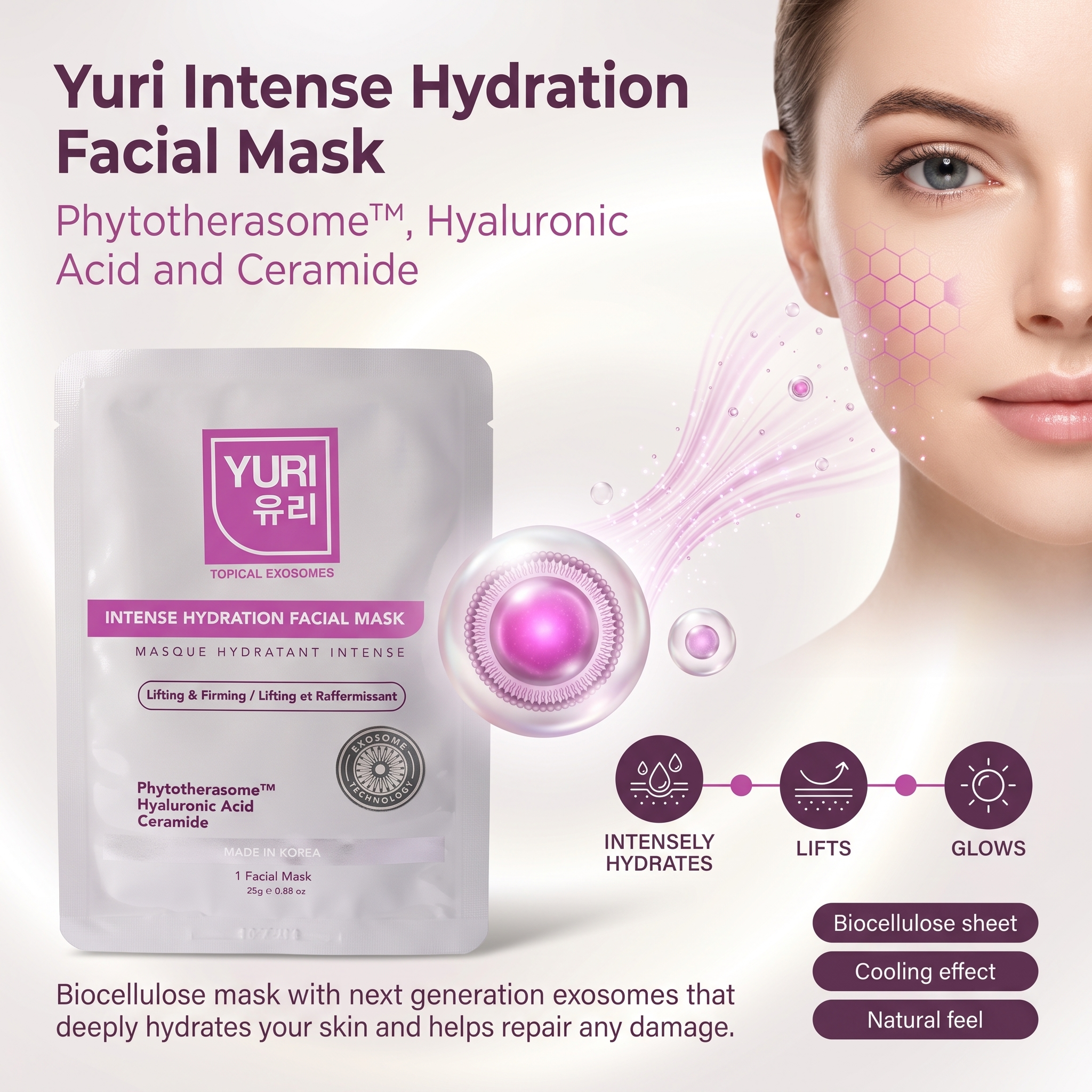Image of Yuri Intense Hydration Facial Mask